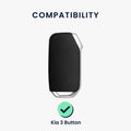 kwmobile Car Key Cover Compatible with Kia 3-Button Smart Key Car Key - Silicone Cover