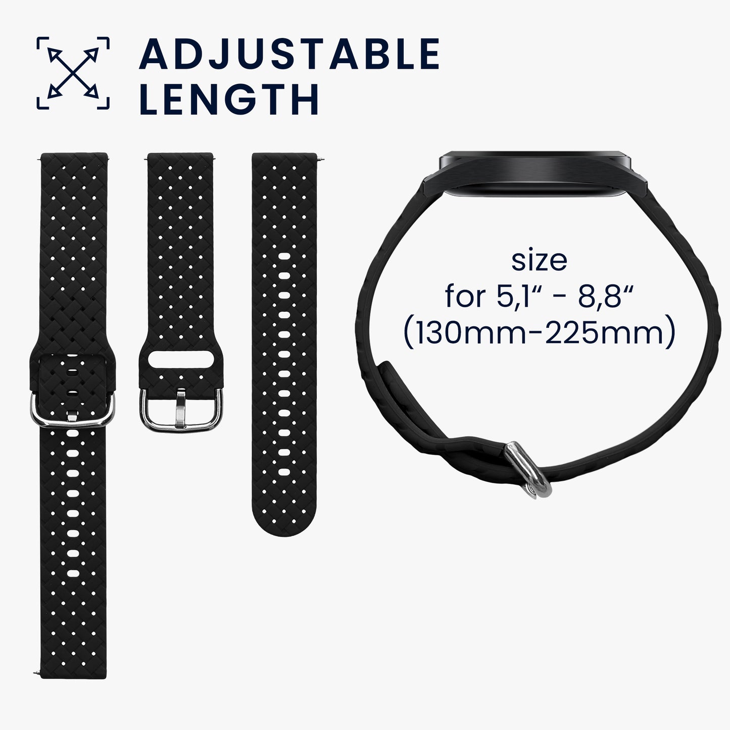 kwmobile Replacement Strap Compatible with Garmin Forerunner 55 Strap