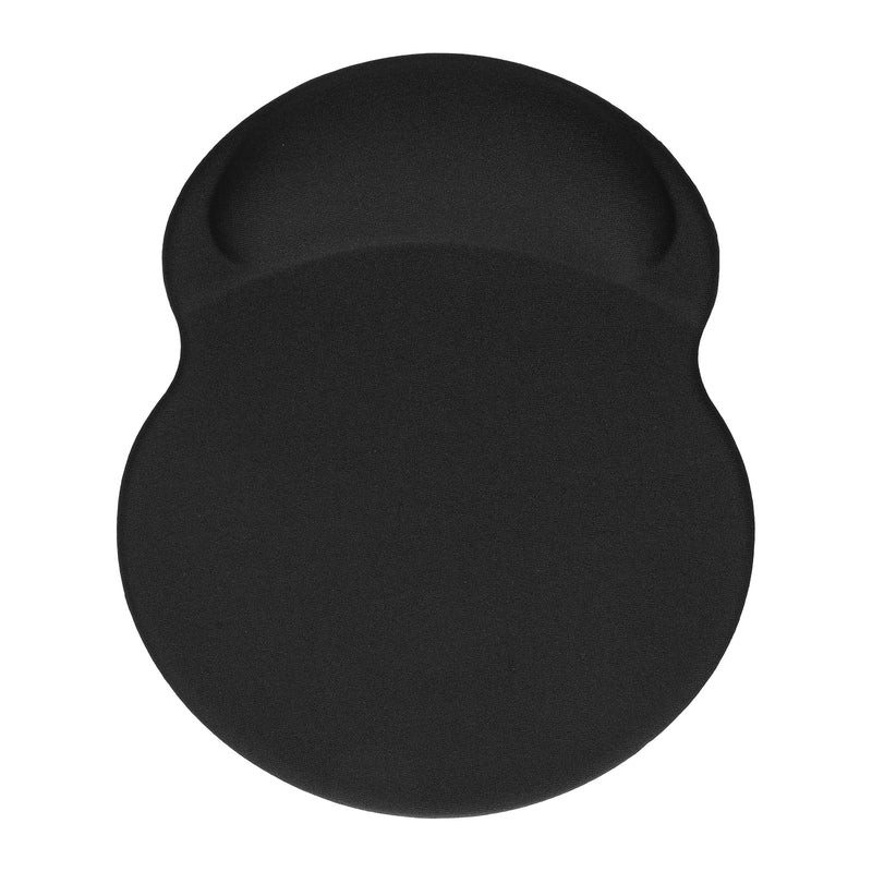 kwmobile Mouse Pad with Wrist Rest - Mouse Mat with Polyester and Silicone Wrist Support - Mouse Pad with Palm Rest for Office Gaming Desk