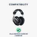 kwmobile Ear Pads for Shure AONIC 50 / SRH 1540 Earpads Replacement Headphones Spare Parts Over Ear Headphones