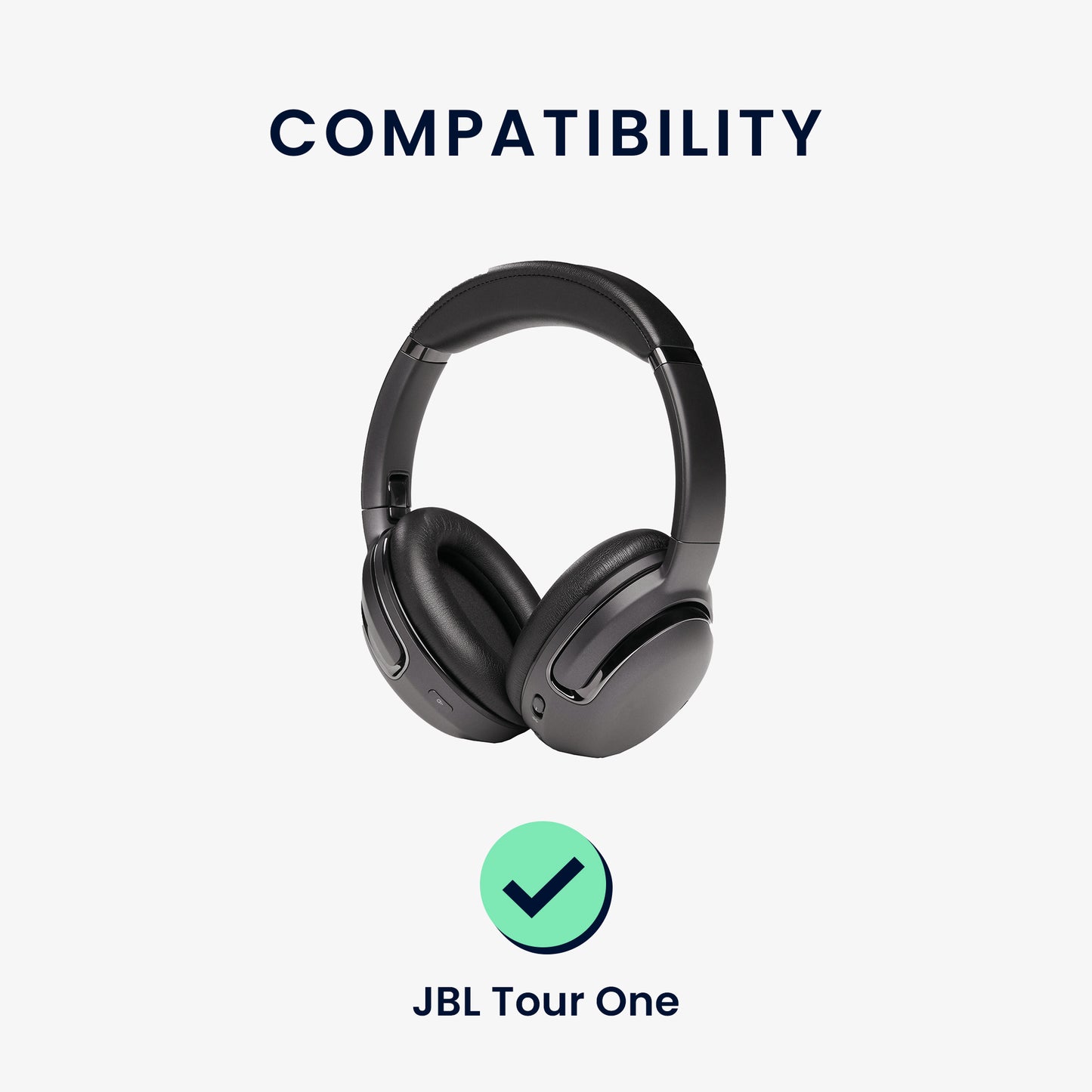 kwmobile Ear Pads for JBL Tour One Earpads Replacement Headphone Replacement Pads Over Ear Headphones