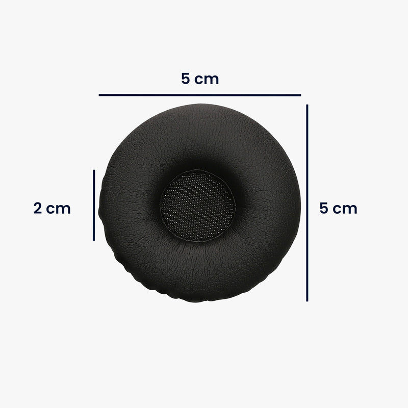 kwmobile Ear Pads for Jabra Biz 2300 USB Duo / Biz 2300 QD / Biz 2300 USB MS Ear Cushion Replacement Ear Pads Headphone Spare Parts Headphone Replacement Pads for Over Ear Headphones