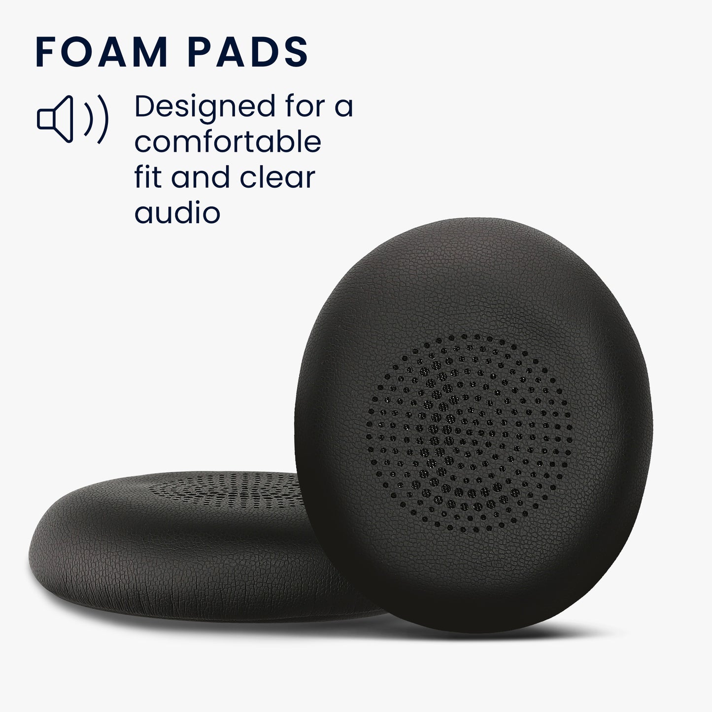 2x Ear Pads for Jabra Jabra Elite 45h / Evolve2 65 / Evolve2 40
