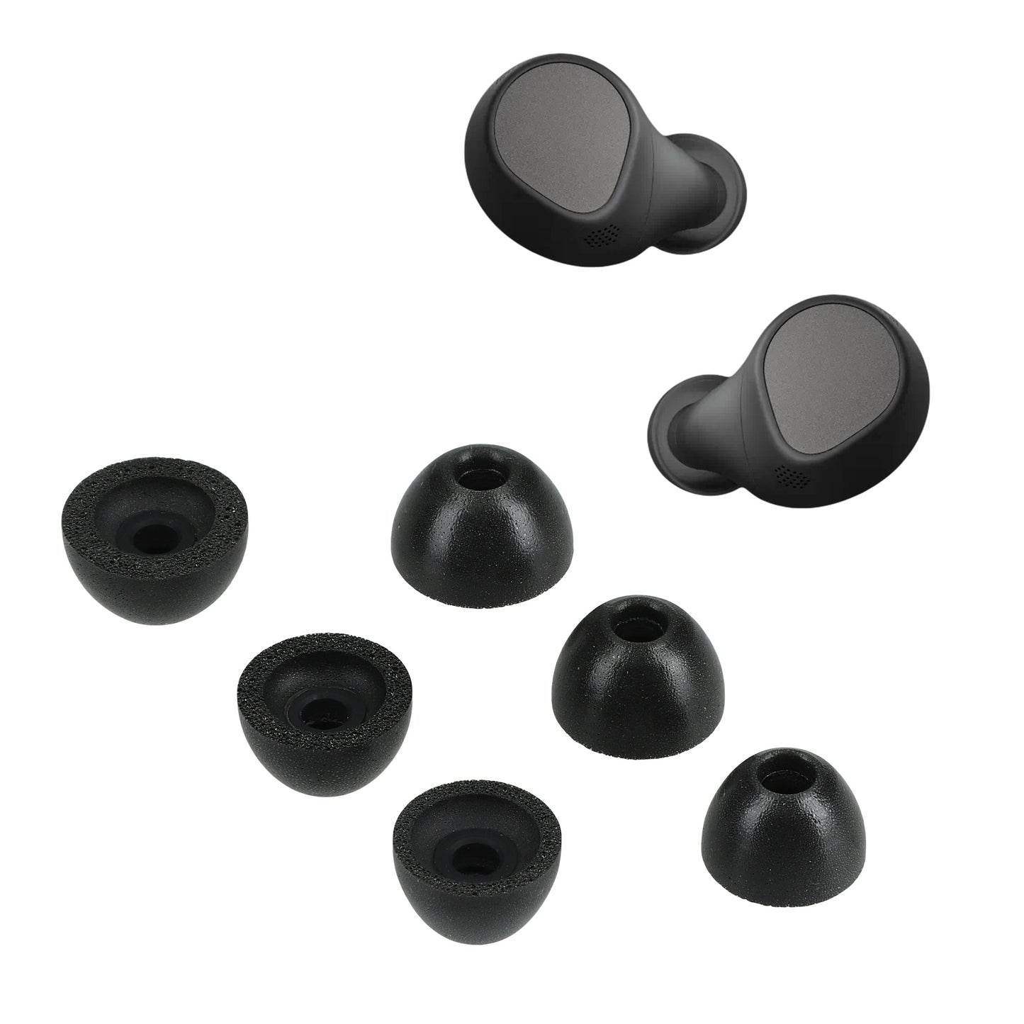 kwmobile Replacement In-Ear Headphones compatible with Jabra Elite 7 Pro Pads Earplugs In-Ear Earbuds
