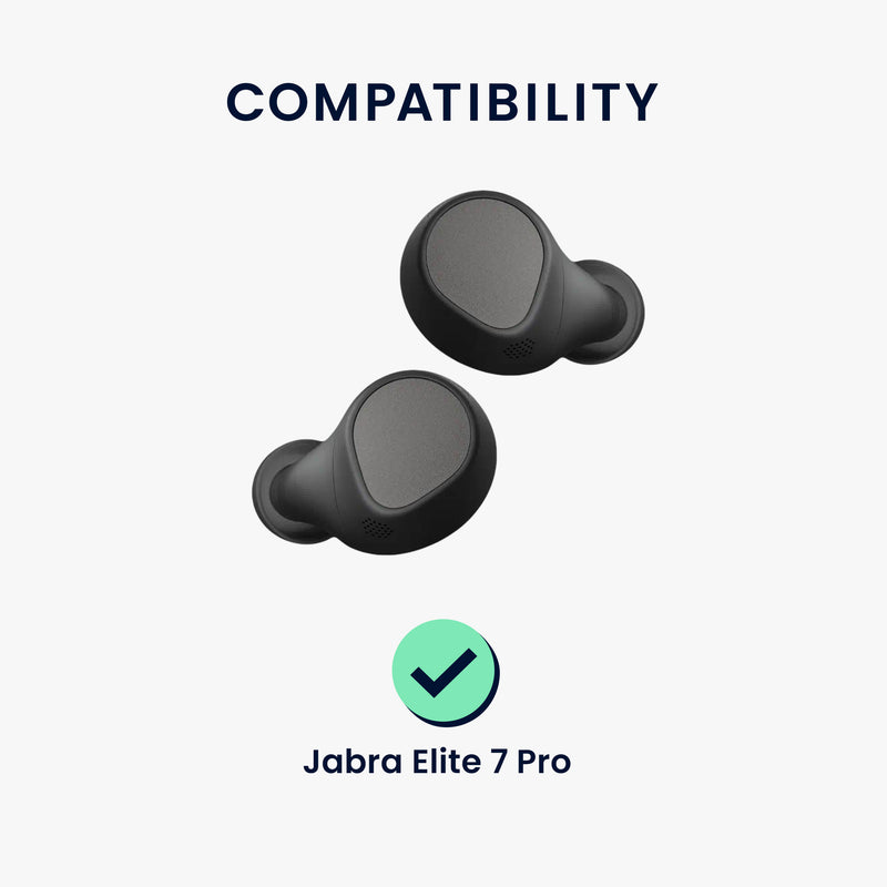 kwmobile Replacement In-Ear Headphones compatible with Jabra Elite 7 Pro Pads Earplugs In-Ear Earbuds