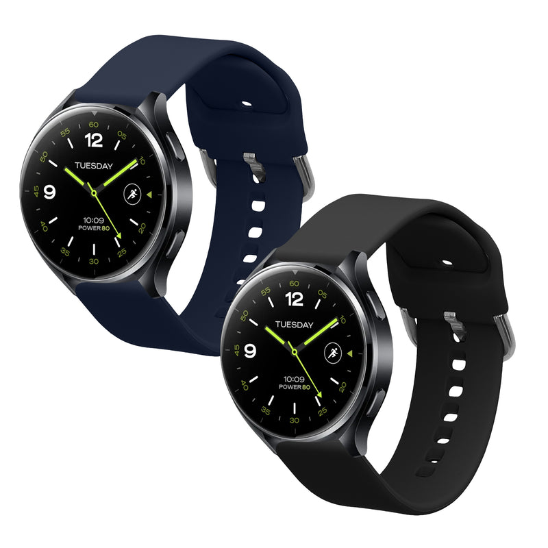 kwmobile Watch Strap for Xiaomi Watch 2 / OPPO Watch X / OnePlus Watch 2 - Fitness Tracker Band Set - Replacement Smartwatch Strap