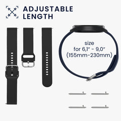 kwmobile Uhrenarmband für Xiaomi Watch 2 / OPPO Watch X / Oneplus 2 Armband - Fitnesstracker Band Set - Ersatzarmband