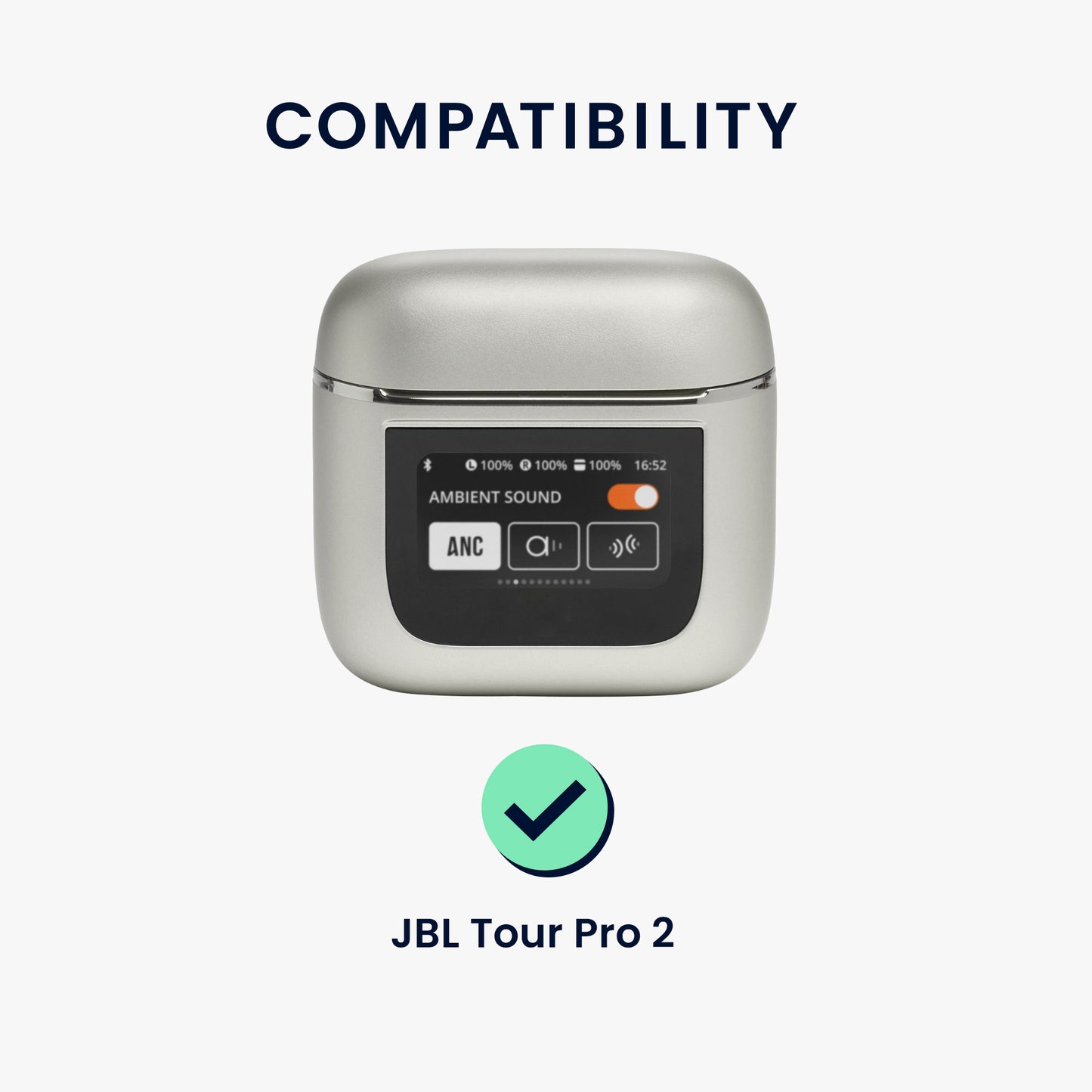 Silicone Case for JBL Tour Pro 2 Ghost