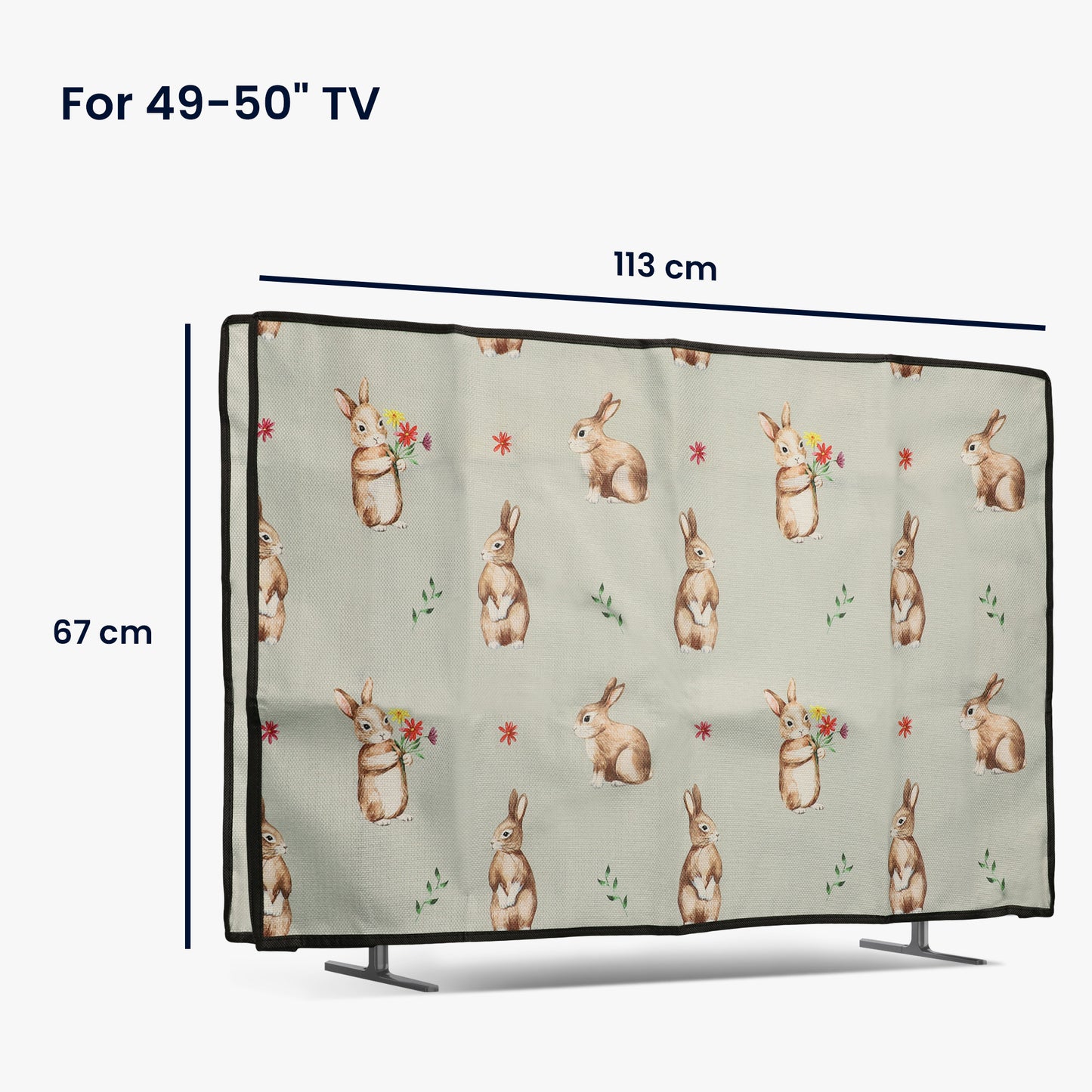 Linen cover for 49-50" TV