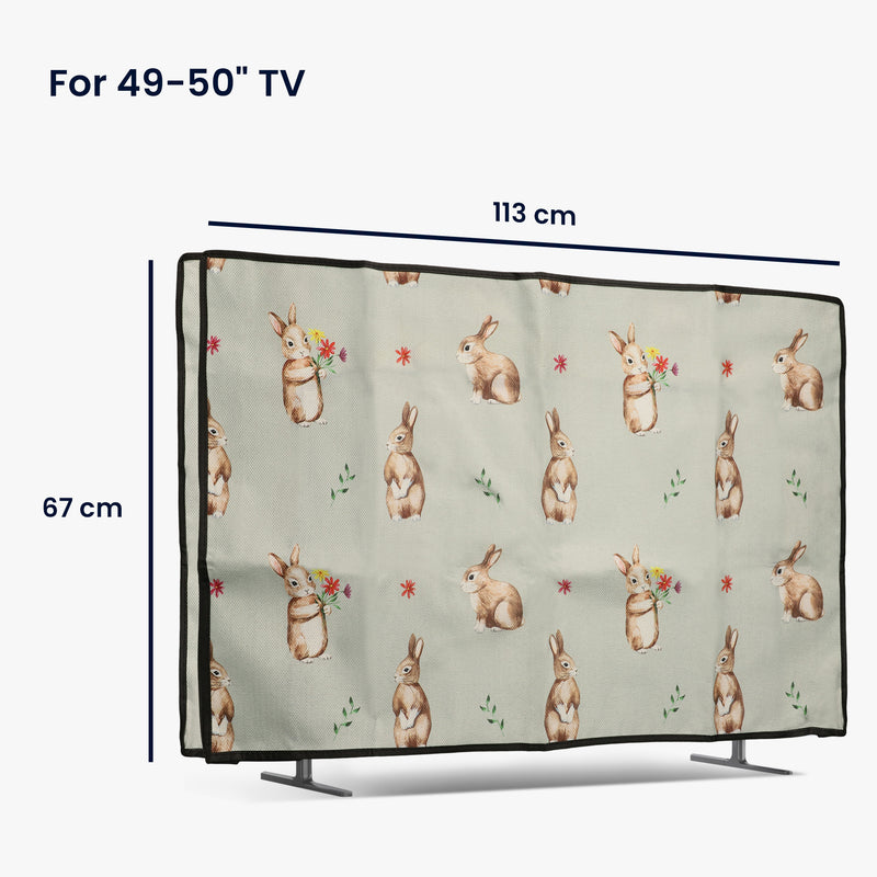 Linen cover for 49-50" TV