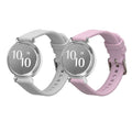 kwmobile Silikon Uhrenarmband für Garmin Lily 2 / Lily 2 Active Armband - Ersatzarmband für Fitnesstracker - Wechselarmband Smartwatch - Lavendel Grau Lavendel  [dsg03]