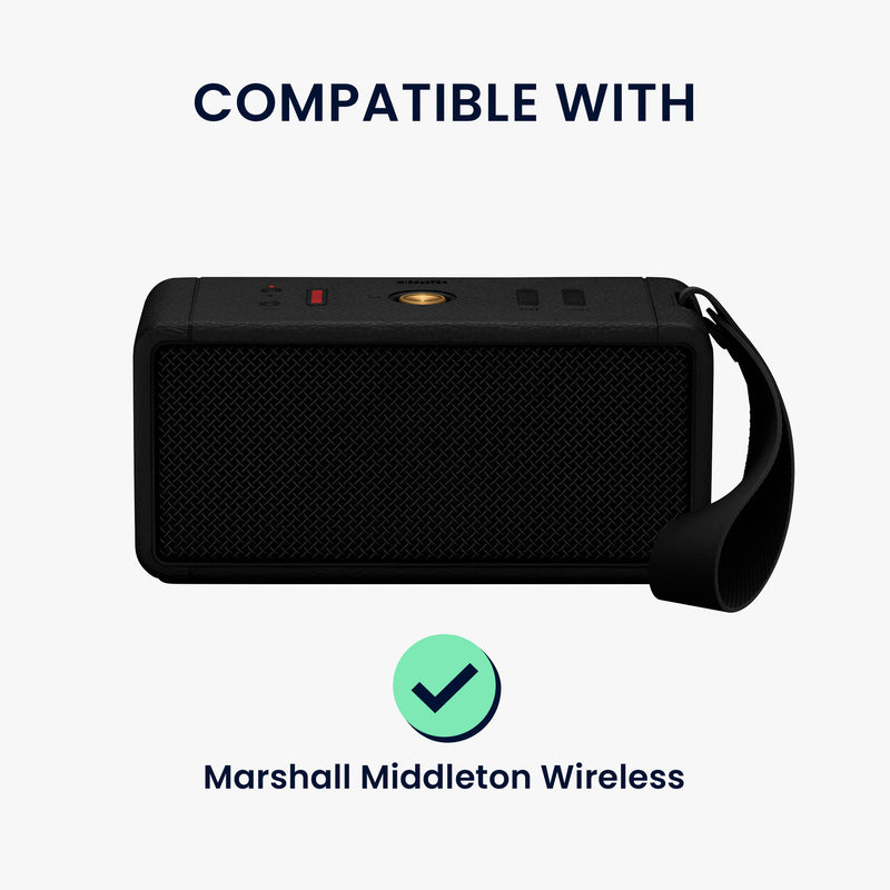 kwmobile Protective Case compatible with Marshall Middleton Wireless Case - Dust Cover for Mini Speaker - Speaker Cover