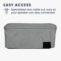 kwmobile Protective Case compatible with Marshall Middleton Wireless Case - Dust Cover for Mini Speaker - Speaker Cover