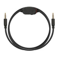 kwmobile Kopfhörerkabel für Alienware AW920H / AW720H / AW310H / AW510H / AW988 - Ersatz Kabel 100 cm Mikrofon Lautstärkeregler - 3.5mm Klinke Schwarz  