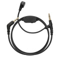 kwmobile Kopfhörerkabel für Sony WH-1000XM5 / WH-1000XM4 / MDR-100ABN / V-MODA - Ersatz Kabel 200 cm Mikrofon Lautstärkeregler - 3.5mm Klinke Schwarz  