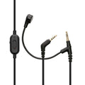 kwmobile Headphone Cable for Sony WH-1000XM5 / WH-1000XM4 / MDR-100ABN / V-MODA - Replacement Cable 200 cm Microphone Volume Control - 3.5mm Jack