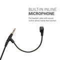 kwmobile Headphone Cable for Sony WH-1000XM5 / WH-1000XM4 / MDR-100ABN / V-MODA - Replacement Cable 200 cm Microphone Volume Control - 3.5mm Jack