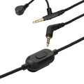 kwmobile Headphone Cable for Sony WH-1000XM5 / WH-1000XM4 / MDR-100ABN / V-MODA - Replacement Cable 200 cm Microphone Volume Control - 3.5mm Jack
