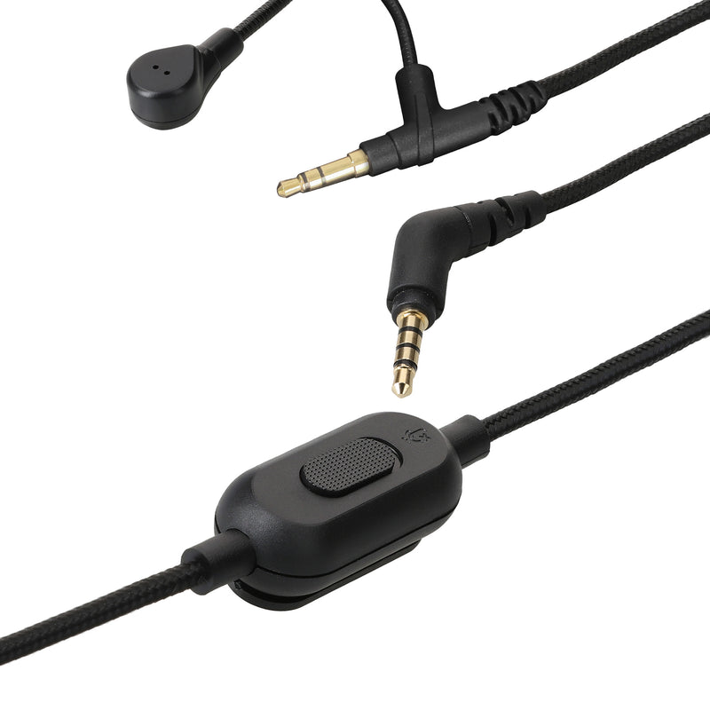 kwmobile Headphone Cable for Sony WH-1000XM5 / WH-1000XM4 / MDR-100ABN / V-MODA - Replacement Cable 200 cm Microphone Volume Control - 3.5mm Jack