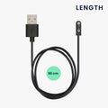 kwmobile USB Charger Cable compatible with Mibro Watch T2 / Watch A2 / Watch C3 / Watch GS Pro Charging Cable - Smart Watch Replacement Cable - Fitness Tracker Charging Cable