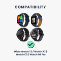 kwmobile USB Charger Cable compatible with Mibro Watch T2 / Watch A2 / Watch C3 / Watch GS Pro Charging Cable - Smart Watch Replacement Cable - Fitness Tracker Charging Cable