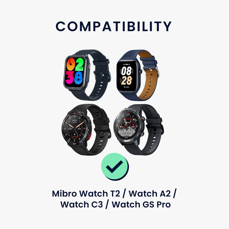 kwmobile USB Charger Cable compatible with Mibro Watch T2 / Watch A2 / Watch C3 / Watch GS Pro Charging Cable - Smart Watch Replacement Cable - Fitness Tracker Charging Cable