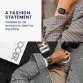 kwmobile Real Leather Watch Strap for Huami 22mm Amazfit Bip 6 / Bip 5 Unity / Bip 5 / GTS 3 / Balance 2 / Helio Strap Band - Replacement Strap for Fitness Tracker - Smartwatch Replacement Band