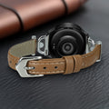 kwmobile Real Leather Watch Strap for Xiaomi Watch S1 Active / S1 Pro / S2 / S3 / Watch 2 Pro - Replacement Band for Fitness Tracker - Smartwatch Replacement Strap