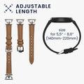 kwmobile Real Leather Watch Strap for Xiaomi Watch S1 Active / S1 Pro / S2 / S3 / Watch 2 Pro - Replacement Band for Fitness Tracker - Smartwatch Replacement Strap
