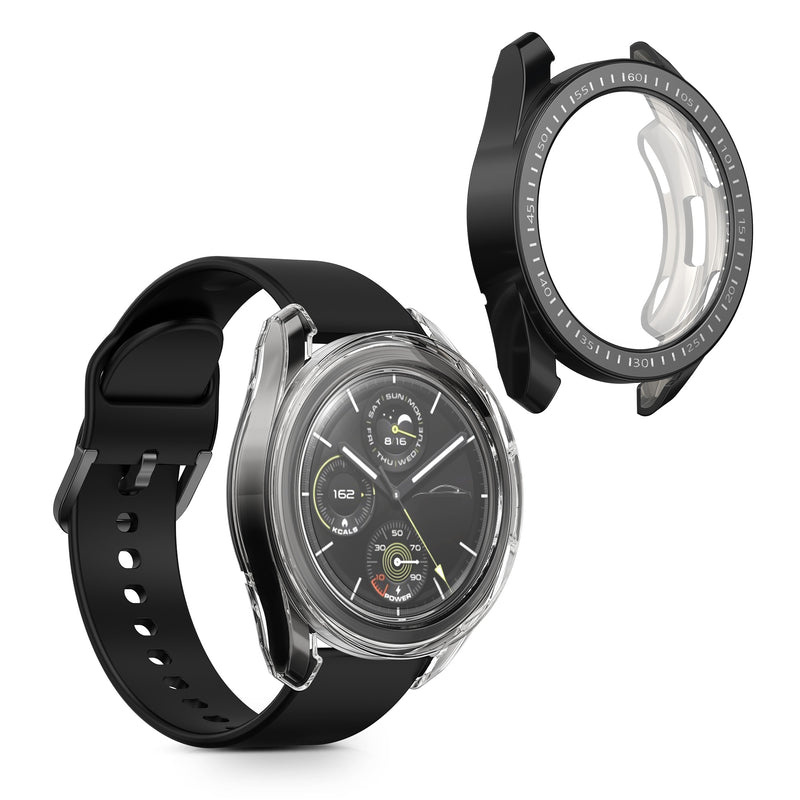 kwmobile Silicone Case for Xiaomi Watch S3 Protective Cover Full-Body Display Cover Set