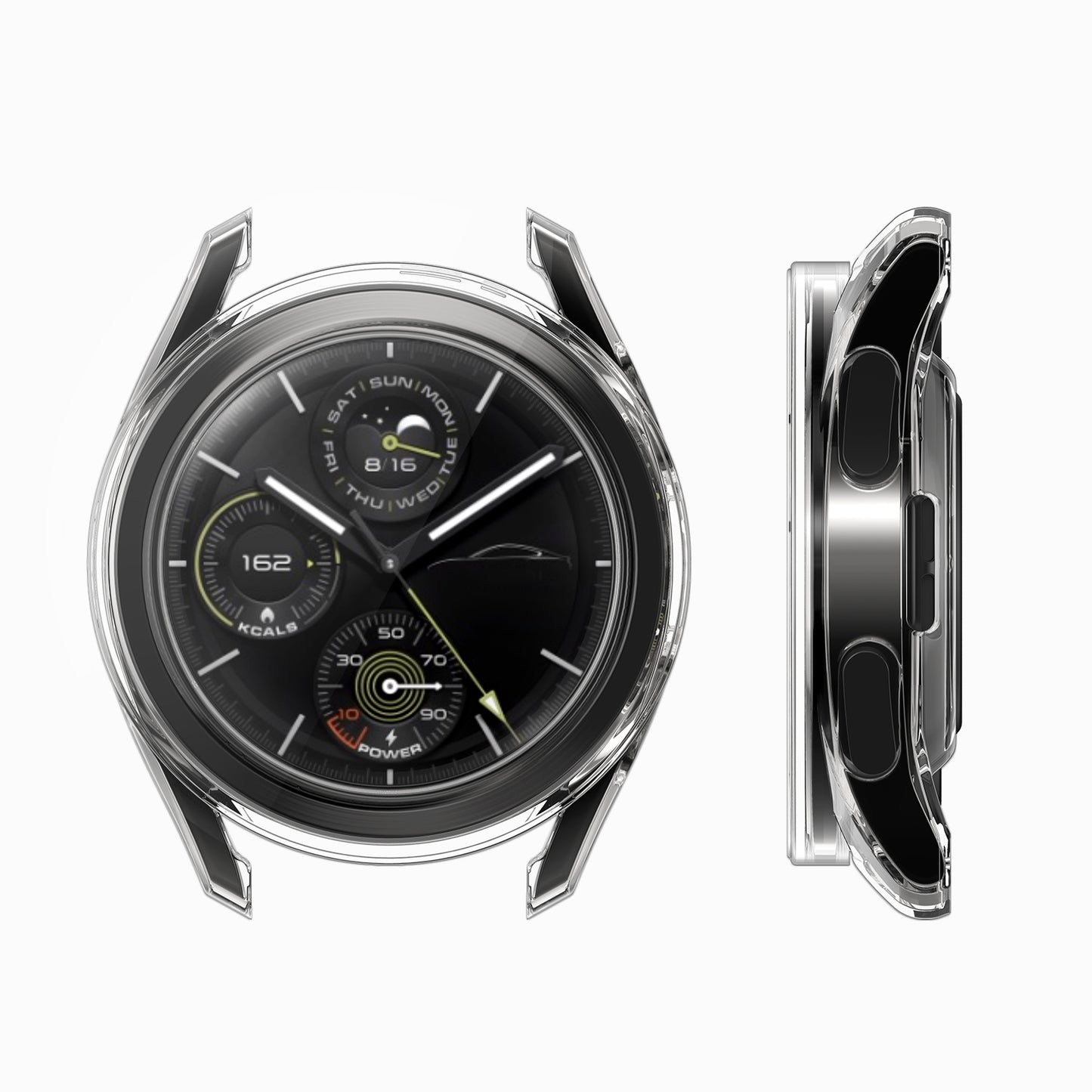 kwmobile Silicone Case for Xiaomi Watch S3 Protective Cover Full-Body Display Cover Set
