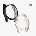 kwmobile Silicone Case for Huawei Watch GT 3 (46mm) Protective Case Fullbody Display Cover Set