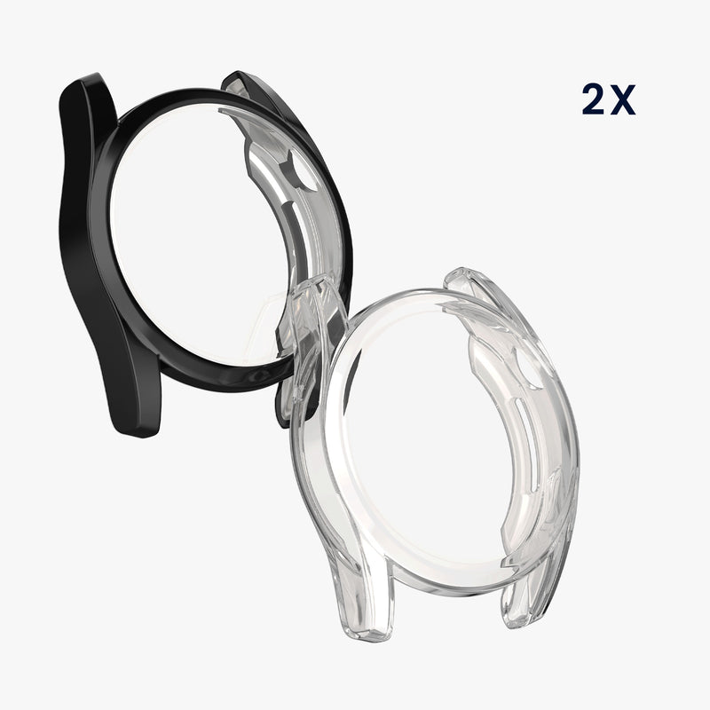 kwmobile Silicone Case for Huawei Watch GT 3 (46mm) Protective Case Fullbody Display Cover Set