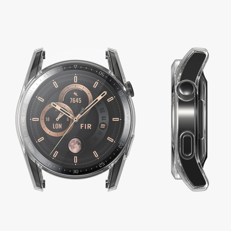 kwmobile Silicone Case for Huawei Watch GT 3 (46mm) Protective Case Fullbody Display Cover Set