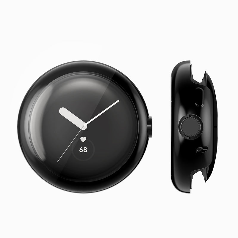 kwmobile Protective Case for Google Pixel Watch 2 / Pixel Watch 1 Fullbody Display Cover Set