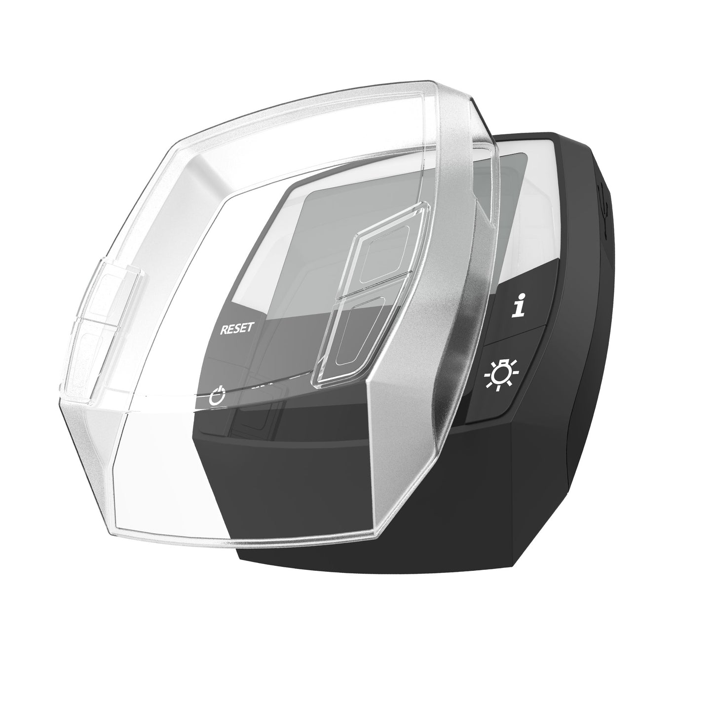 kwmobile EBike Fahrrad Computer Case kompatibel mit Bosch Intuvia Hülle - transparentes Fahrrad GPS Navi Cover - Transparent Transparent  