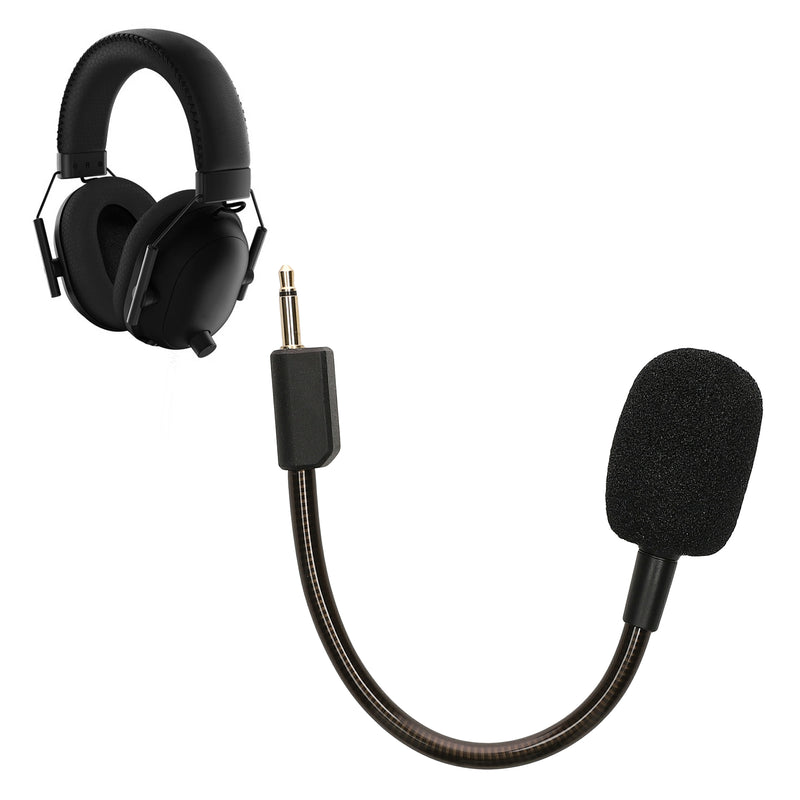 kwmobile Ersatz Kopfhörer Mikrofon kompatibel mit Razer Blackshark V2 / V2 Pro / V2 SE Headset - Gaming Headphones Mikrofon mit 3,5 mm Klinkenstecker - Schwarz Schwarz  