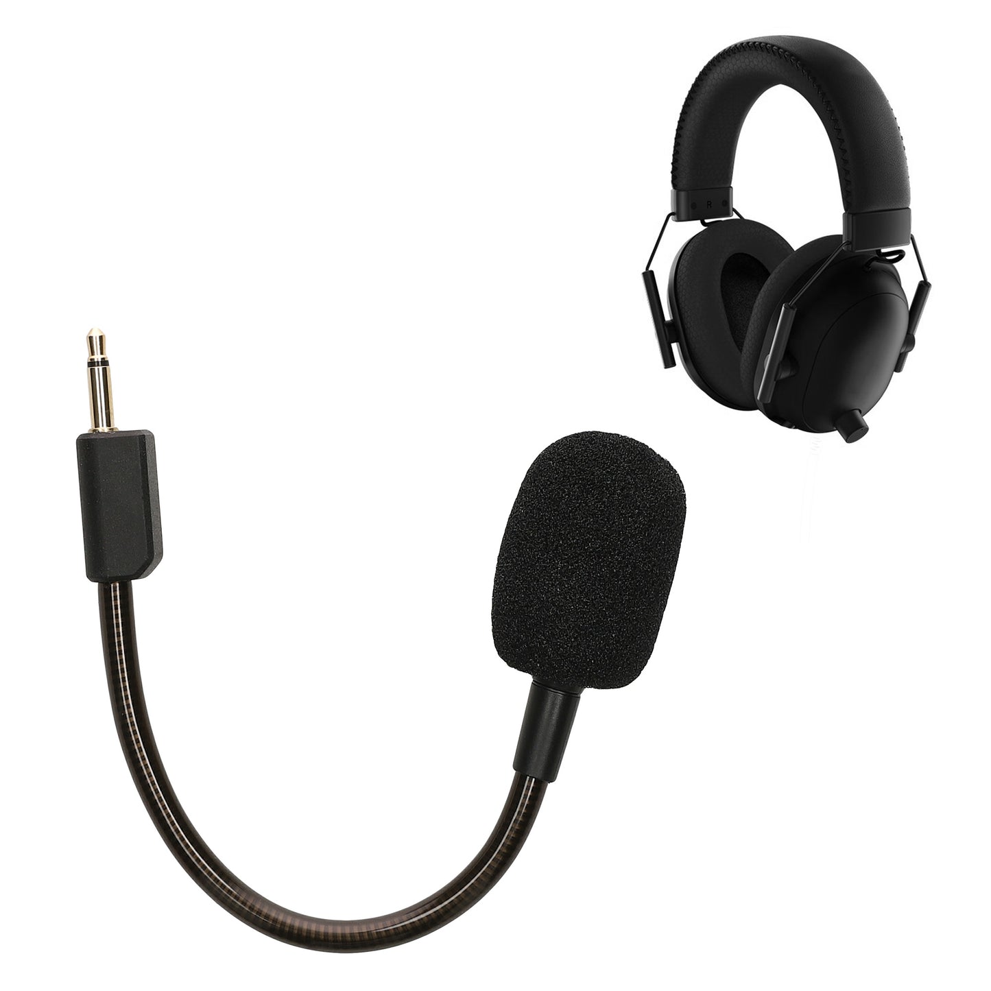 kwmobile Replacement Headphone Microphone compatible with Razer Blackshark V2 / V2 Pro / V2 SE Headset - Gaming Headphones Microphone with 3.5 mm Jack Plug