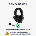 kwmobile Replacement Headphone Microphone compatible with Razer Blackshark V2 / V2 Pro / V2 SE Headset - Gaming Headphones Microphone with 3.5 mm Jack Plug