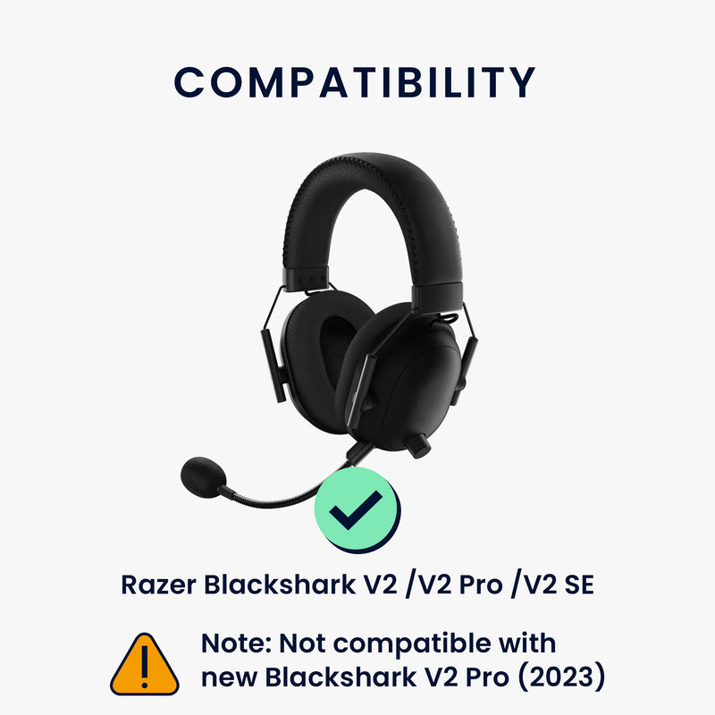 kwmobile Replacement Headphone Microphone compatible with Razer Blackshark V2 / V2 Pro / V2 SE Headset - Gaming Headphones Microphone with 3.5 mm Jack Plug