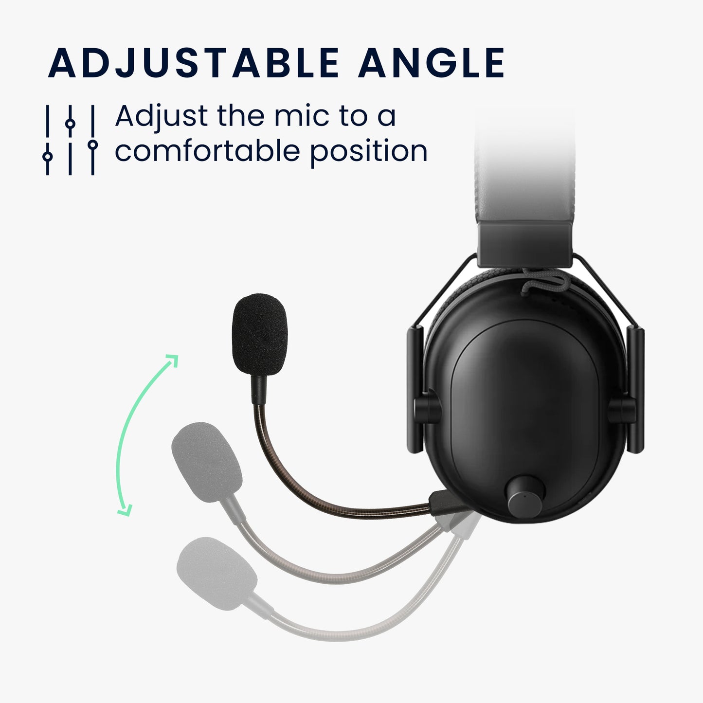kwmobile Replacement Headphone Microphone compatible with Razer Blackshark V2 / V2 Pro / V2 SE Headset - Gaming Headphones Microphone with 3.5 mm Jack Plug