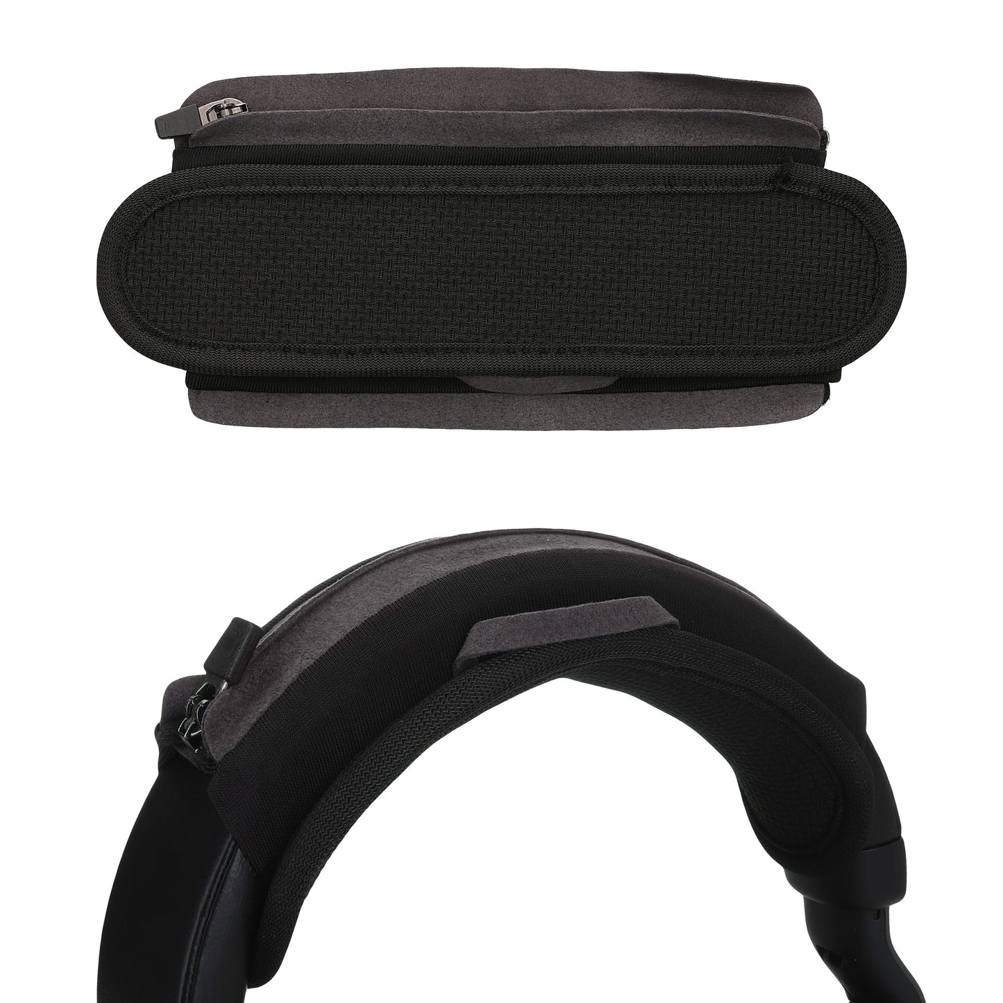 kwmobile Kopfband Abdeckung kompatibel mit Bose Quiet Comfort 35 / 35 II / 25 / QC 35 / QC 35 II / QC 25 Case - Nylon Stirnband Polster - Kopfhörer Schutz - Schwarz Schwarz  