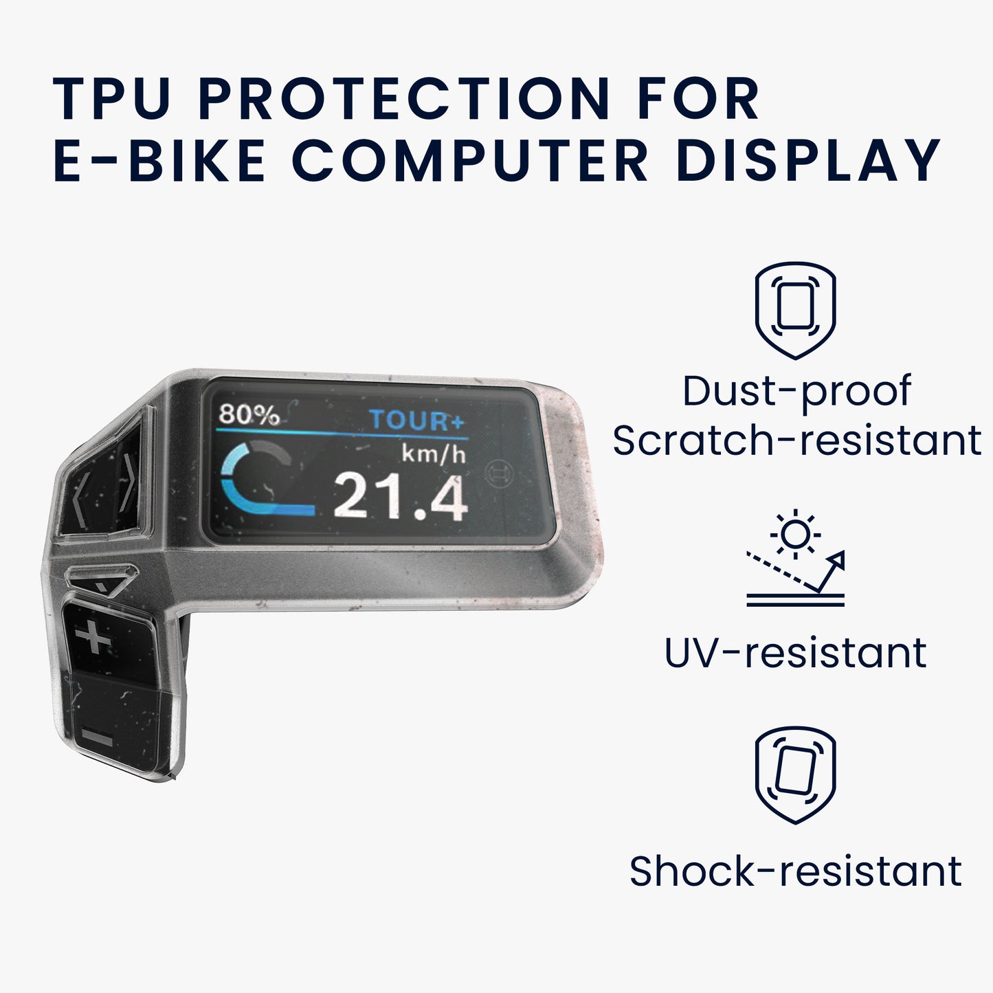 kwmobile Ebike Bicycle Computer Case compatible with Bosch Purion 200 Cover