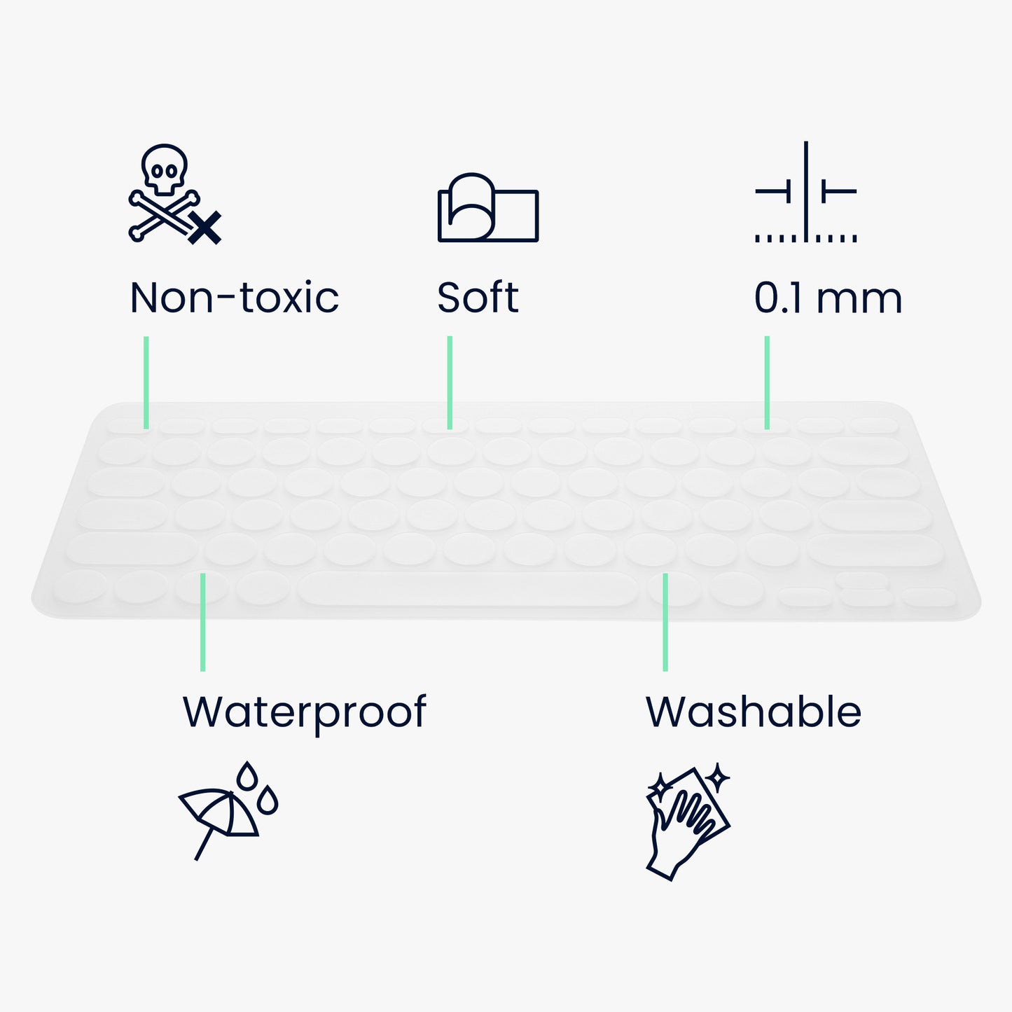 Keyboard protector for Logitech K380