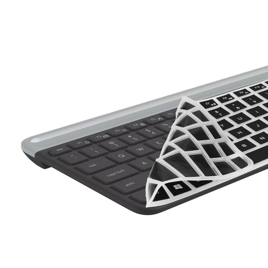 kwmobile Silikon Tastaturschutz für Logitech MK470 / K580 - QWERTY US Keyboard Cover Abdeckung - Schwarz Schwarz  