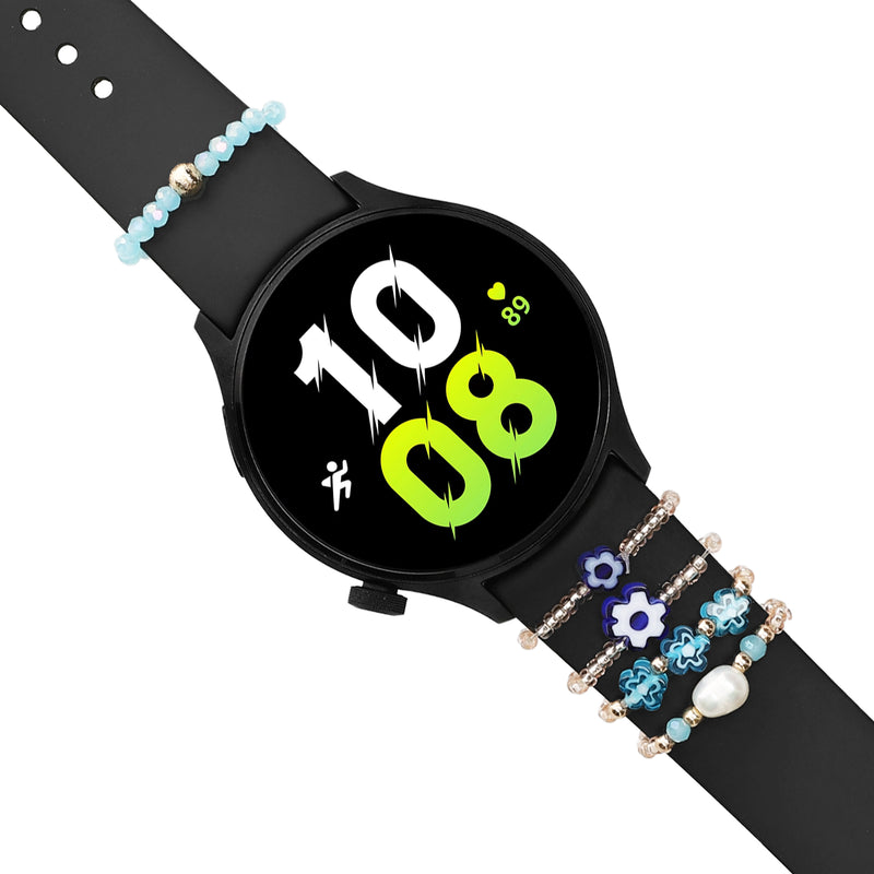 kwmobile Smartwatch Band Charms Compatible with 20 - 22mm Smartwatch Strap Universal Decorative Accessory for Fitness Tracker Bands