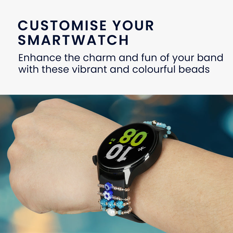 kwmobile Smartwatch Band Charms Compatible with 20 - 22mm Smartwatch Strap Universal Decorative Accessory for Fitness Tracker Bands