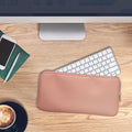 kwmobile Bluetooth Keyboard Cover compatible with Apple Magic Keyboard Case - Nylon Protective Cover for Keyboard - Nylon Bag with Zipper - Pastel Peach