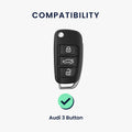 Case for Audi 3-Button Folding Key