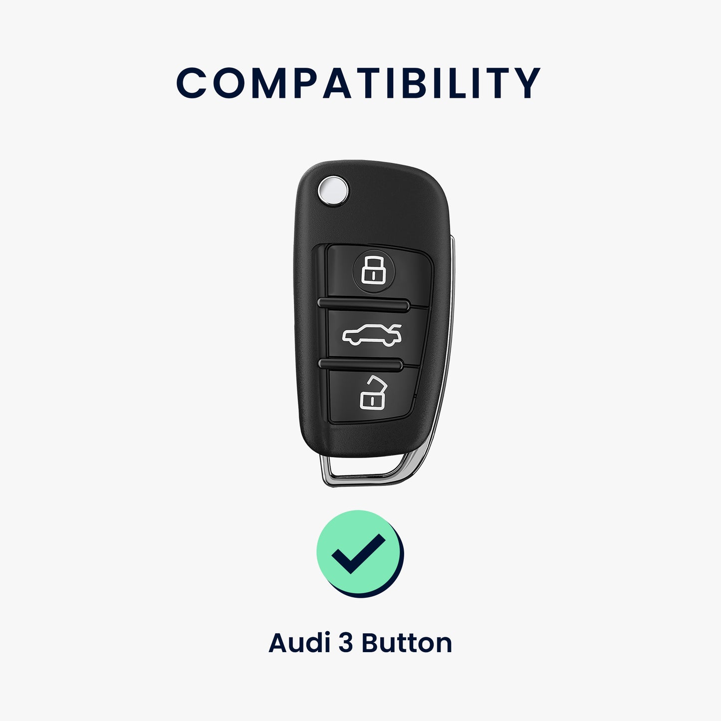 Case for Audi 3-Button Folding Key